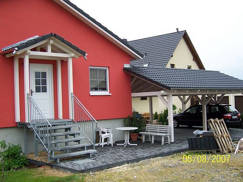 Carport fertige Komplettleistung Doppelcarport Neubau Brettschichtholz