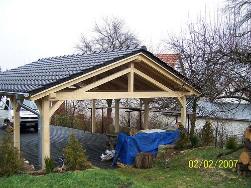Neubau Doppelcarport Komplettleistung Ansicht Carport fix und fertige Leistung alles aus einer Hand
